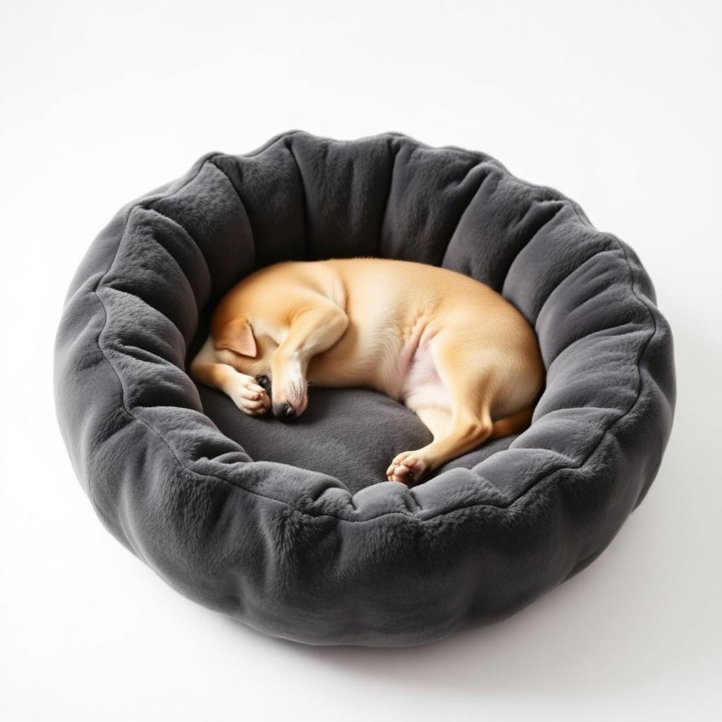 The Hush dog bed in Charcoal